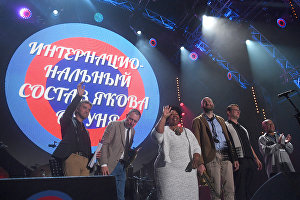 Учасники International Jazz Ensemble Якова Окуня під час виступу на 16-му міжнародному музичному фестивалі Koktebel Jazz Party