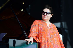 Оперна співачка Хібла Герзмава під час підготовки до виступу на фестивалі Koktebel Jazz Party в Коктебелі