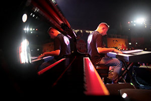 Піаніст Олег Стариков під час виступу на 17-му міжнародному музичному фестивалі Koktebel Jazz Party