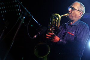 Музикант Гаррі Смульян під час виступу джазового ансамблю Якова Окуня на 17-му міжнародному музичному фестивалі Koktebel Jazz Party